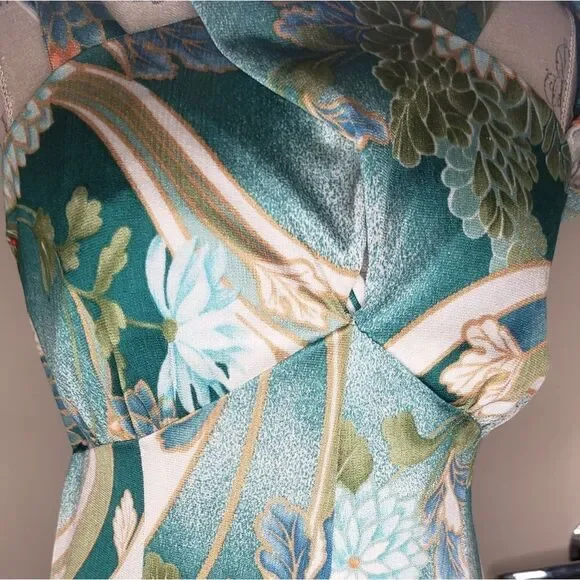 70s Hawaiian halter palazzo jumpsuit - Picture 5 of 10